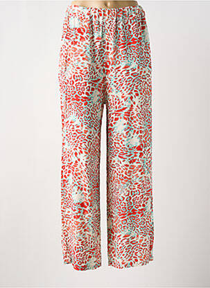 Pantalon large tissage popeline taille normale rouge BANDITAS FROM MARSEILLE femme