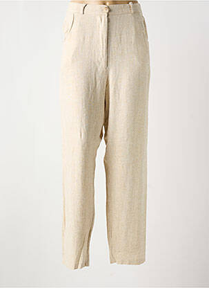 Pantalon droit taille à pinces taille normale beige BANDITAS FROM MARSEILLE femme