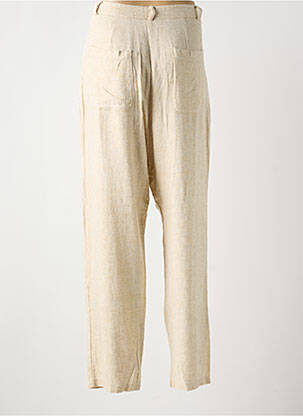 Pantalon droit taille à pinces taille normale beige BANDITAS FROM MARSEILLE femme