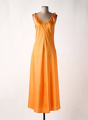 Robe longue sans manche sans manche orange GARCONNE femme