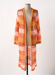 Gilet manches longues stretch orange SCARLET ROOS femme