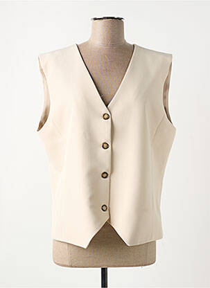Gilet sans manche poches beige LES ACOLYTES femme