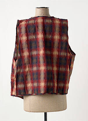 Gilet sans manche coupe cintrée rouge JOHANNA PARIS femme