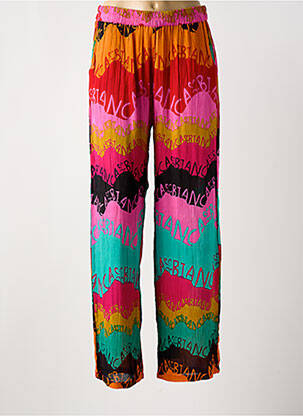 Pantalon droit orange BIANCA pour femme