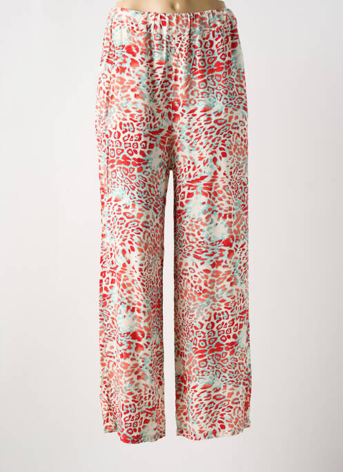 Pantalon large tissage popeline taille normale rouge BANDITAS FROM MARSEILLE femme