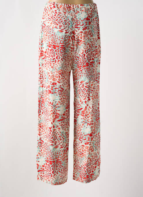 Pantalon large tissage popeline taille normale rouge BANDITAS FROM MARSEILLE femme