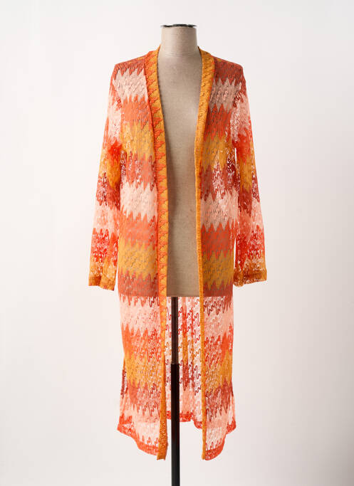 Gilet manches longues orange SCARLET ROOS pour femme