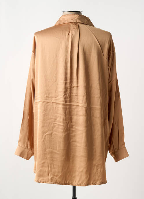 Chemisier coupe fluide manches longues marron GIOYA & CO femme