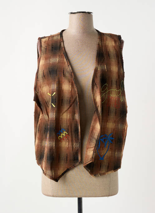 Gilet sans manche marron JOHANNA PARIS pour femme