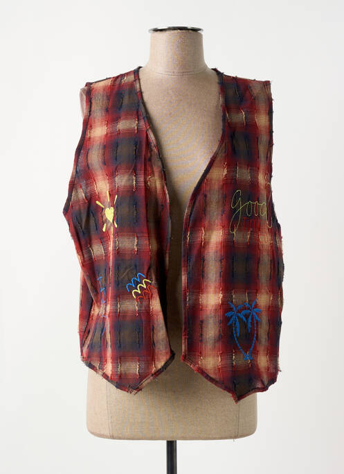 Gilet sans manche rouge JOHANNA PARIS pour femme