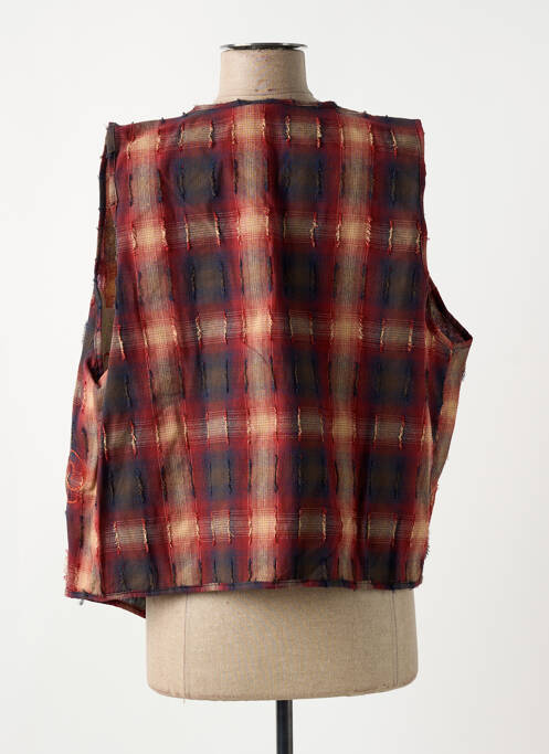 Gilet sans manche rouge JOHANNA PARIS pour femme