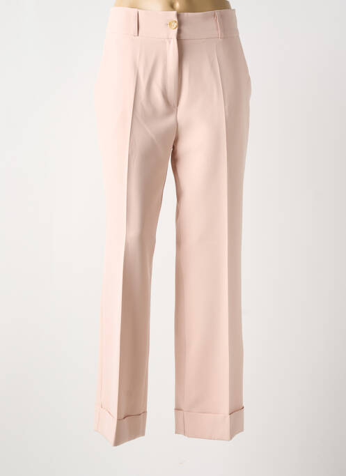 Pantalon droit rose LES ACOLYTES pour femme