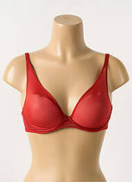 Soutien-gorge effet matière satinée haut soutien-gorge moulé rouge PASSIONATA femme