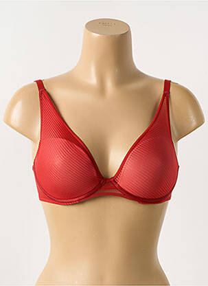 Soutien-gorge effet matière satinée haut soutien-gorge moulé rouge PASSIONATA femme