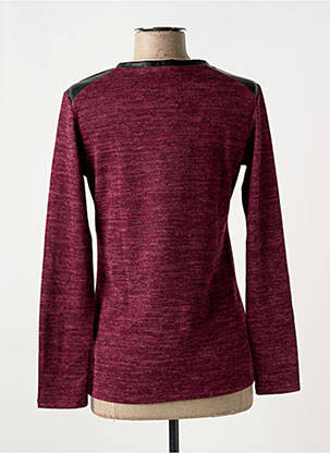 Pull coupe cintrée manches longues violet FRED SABATIER femme