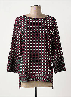 Blouse col rond manches 3/4 violet FRED SABATIER femme