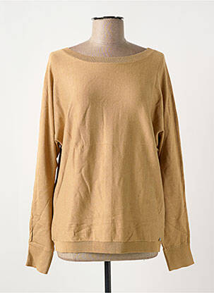 Pull stretch manches longues beige TRAMONTANA femme