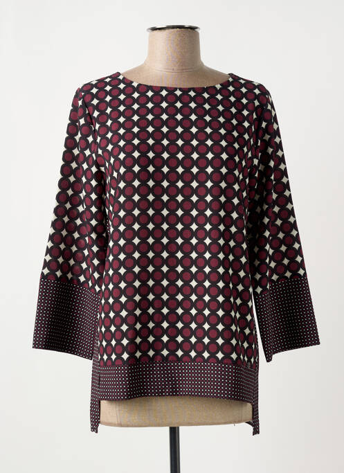 Blouse col rond manches 3/4 violet FRED SABATIER femme