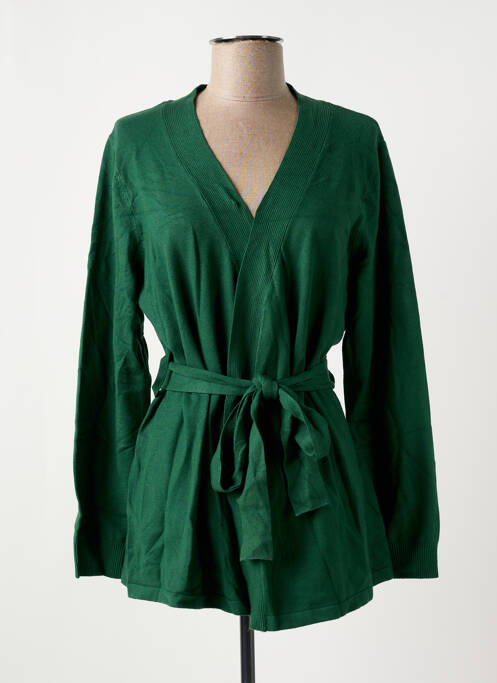 Gilet manches longues vert LA FIANCE pour femme