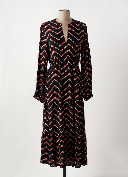 Robe longue noir ANGE pour femme