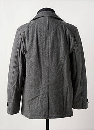 Manteau court finition intérieure doublure satiné sans capuche gris CALAMAR homme