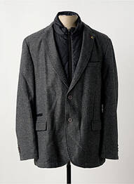 Manteau court tissage chiné sans capuche gris CALAMAR homme