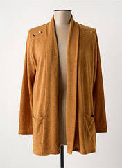 Gilet manches longues marron LILI & CAROLINE pour femme seconde vue