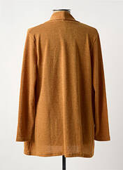 Gilet manches longues marron LILI & CAROLINE pour femme seconde vue