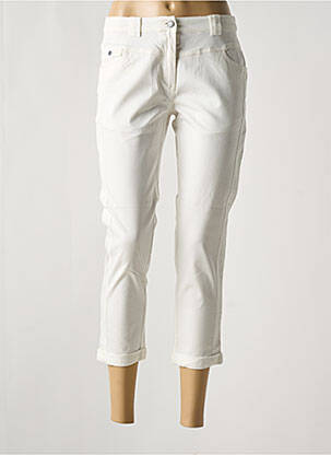 Pantacourt stretch taille normale blanc MADO ET LES AUTRES femme