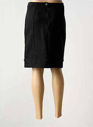 Jupe mi-longue stretch noir FRED SABATIER femme