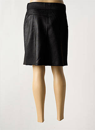 Jupe mi-longue stretch noir LILI & CAROLINE femme