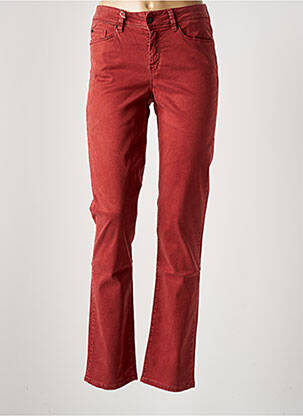 Pantalon slim tissage popeline taille normale rouge LEE COOPER femme