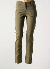 Pantalon slim vert YOULINE pour femme seconde vue