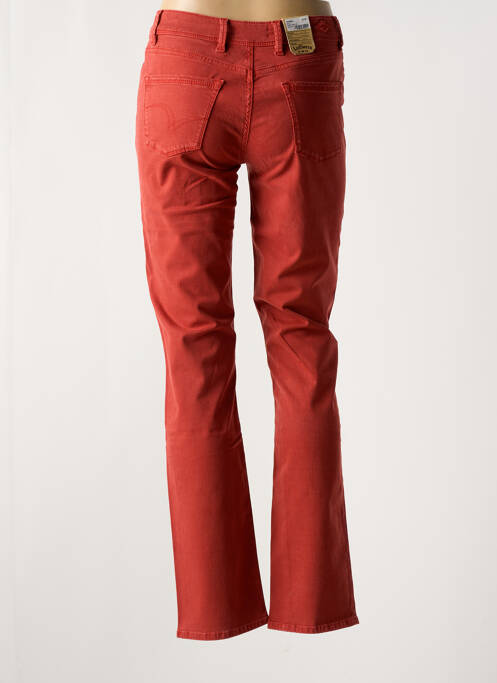 Pantalon slim tissage popeline taille normale rouge LEE COOPER femme