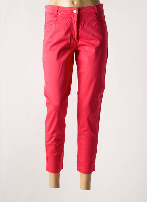 Pantalon 7/8 stretch taille normale rose PAUL BRIAL femme