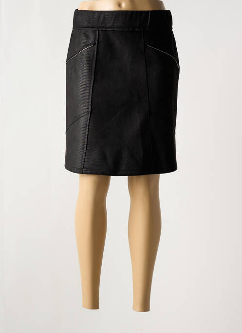 Jupe mi-longue noir LILI & CAROLINE pour femme