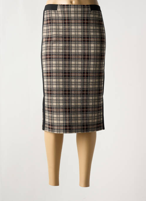 Jupe mi-longue noir NINATI pour femme