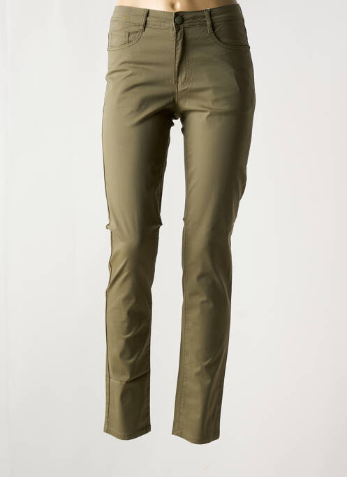 Pantalon slim vert YOULINE pour femme