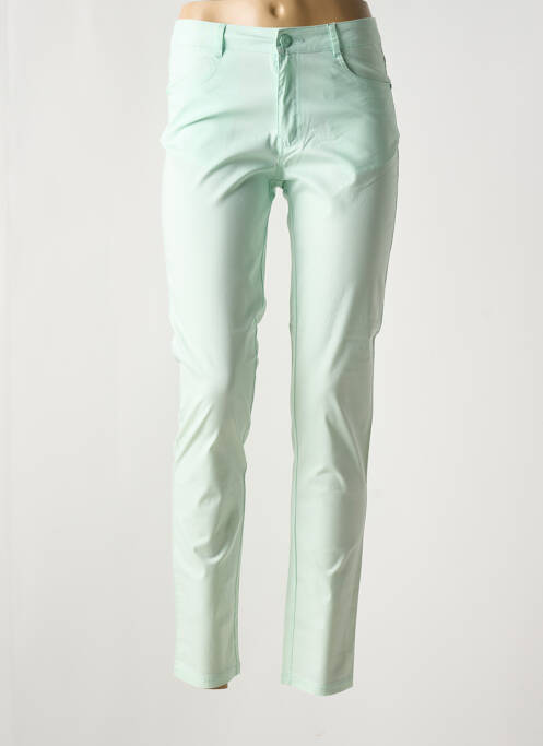 Pantalon slim vert YOULINE pour femme