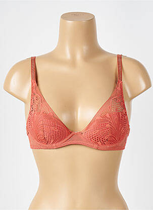 Soutien-gorge effet matière satinée haut soutien-gorge moulé orange PASSIONATA femme