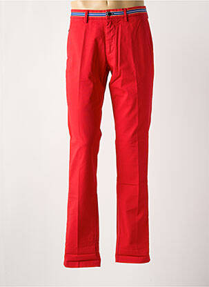 Pantalon chino tissage popeline taille normale rouge MASON'S homme