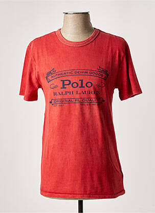T-shirt coupe cintrée manches courtes orange RALPH LAUREN homme