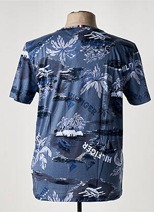 T-shirt coupe droite manches courtes bleu TOMMY HILFIGER homme