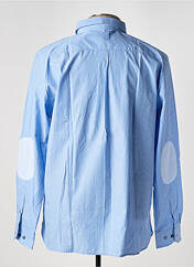 Chemise manches longues bleu VICOMTEA pour homme seconde vue