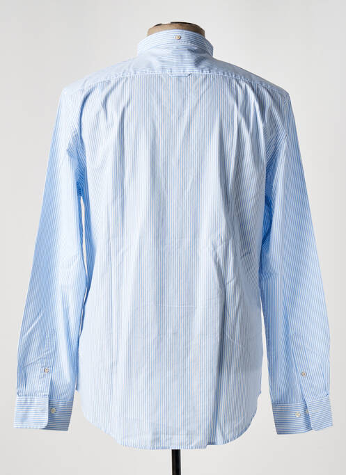 Chemise manches longues bleu GANT pour homme