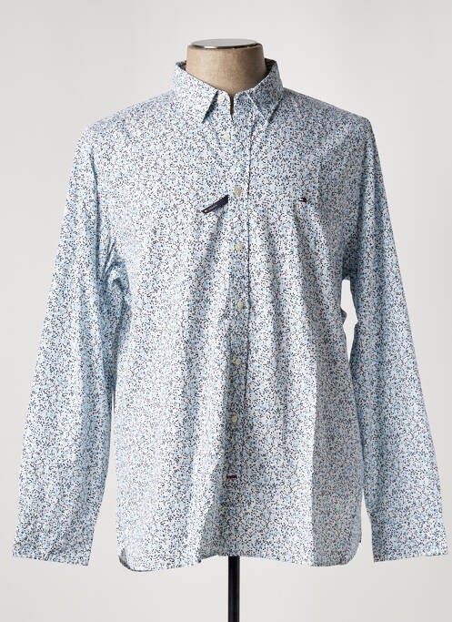 Chemise manches longues bleu TOMMY HILFIGER pour homme