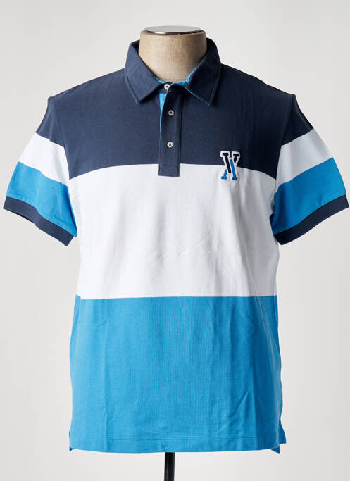 Polo bleu VICOMTEA pour homme