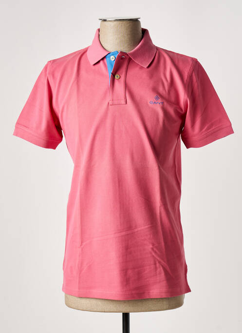 Polo rose GANT pour homme