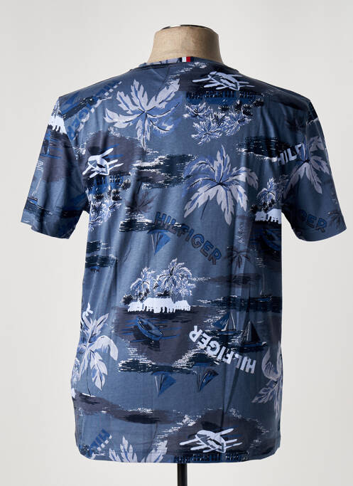 T-shirt bleu TOMMY HILFIGER pour homme