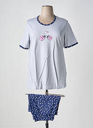 Pyjashort col rond gris RINGELLA femme